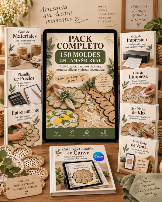 Pack de +300 moldes de Mesa